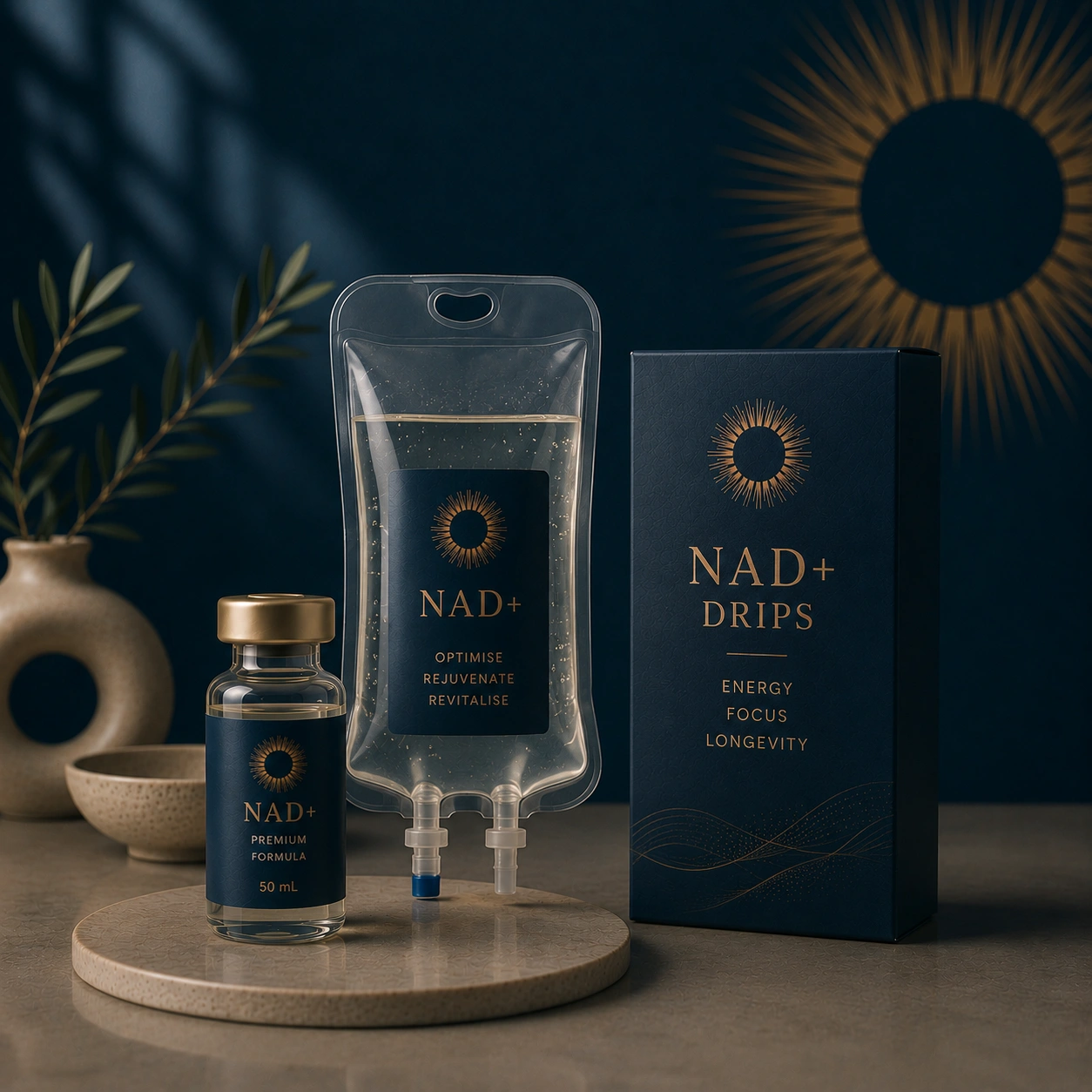 NAD+ Drips treatment at L'Homme Inti, Marylebone